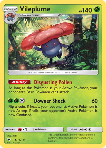 Vileplume (6/147) [Sun & Moon: Burning Shadows] - Duel Kingdom