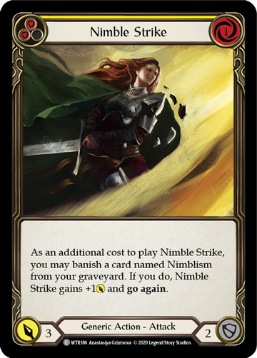 Nimble Strike (Yellow) [WTR186] Unlimited Rainbow Foil - Duel Kingdom