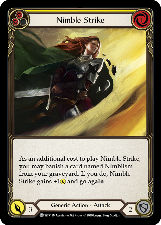 Nimble Strike (Yellow) [WTR186] Unlimited Rainbow Foil - Duel Kingdom