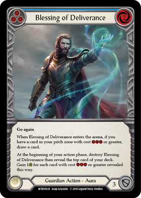 Blessing of Deliverance (Blue) [WTR056-R] Alpha Print Normal - Duel Kingdom
