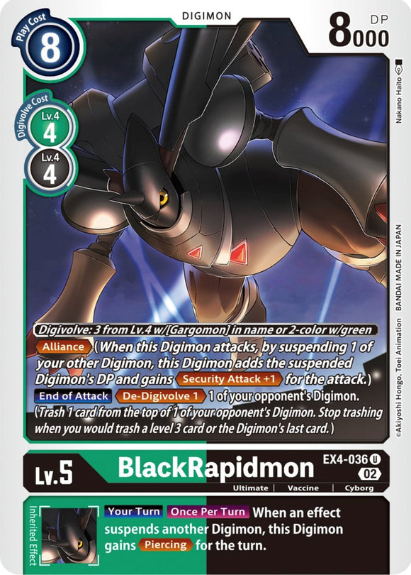 BlackRapidmon [EX4-036] [Alternative Being Booster] Normal