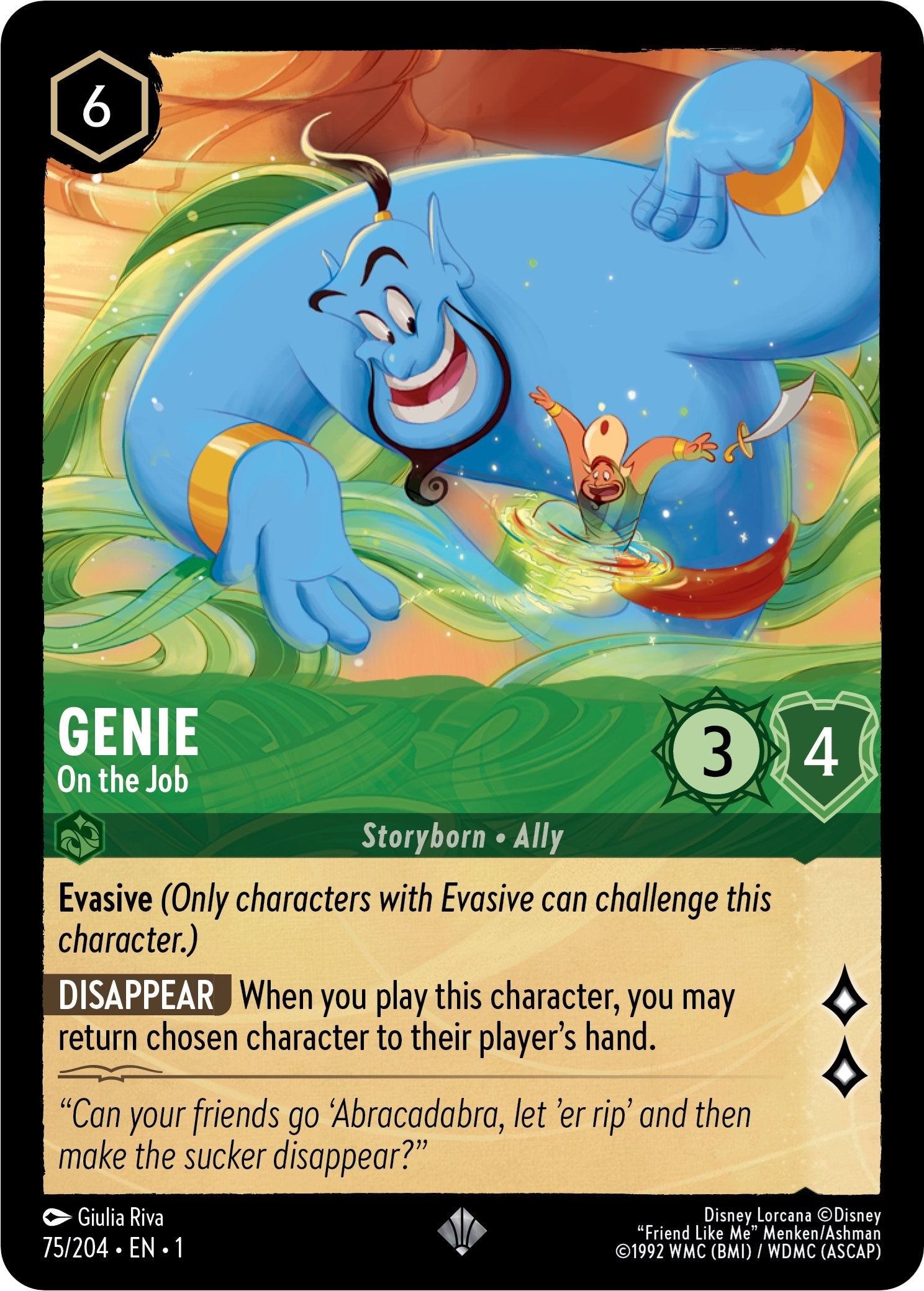 Genie - On the Job 75/204 (The First Chapter) Cold Foil