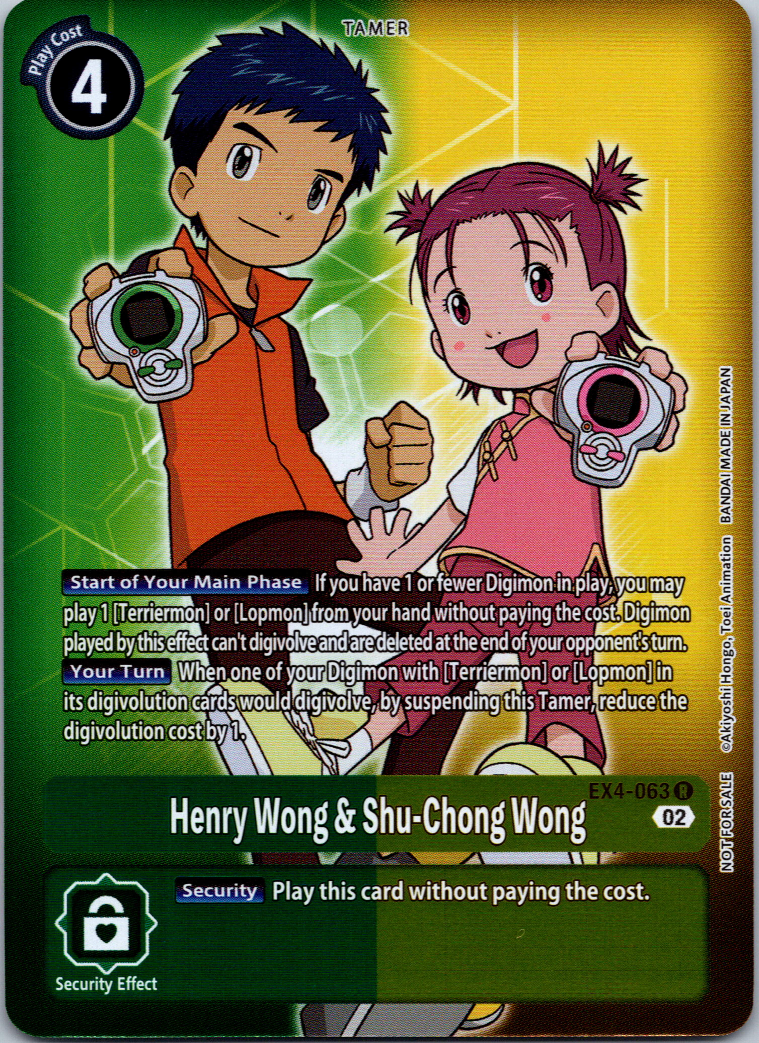 Henry Wong & Shu-Chong Wong (Alternate Art) [EX4-063] [Alternative Being Booster] Foil