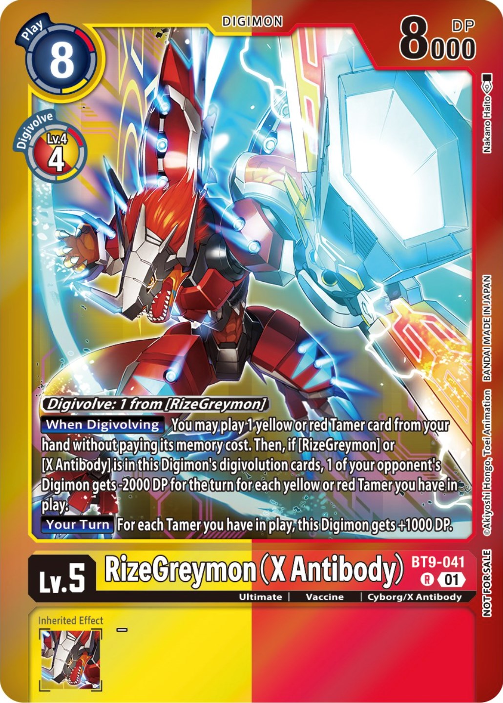 RizeGreymon (X Antibody) (Event Pack 5) [BT9-041] [X Record] Foil