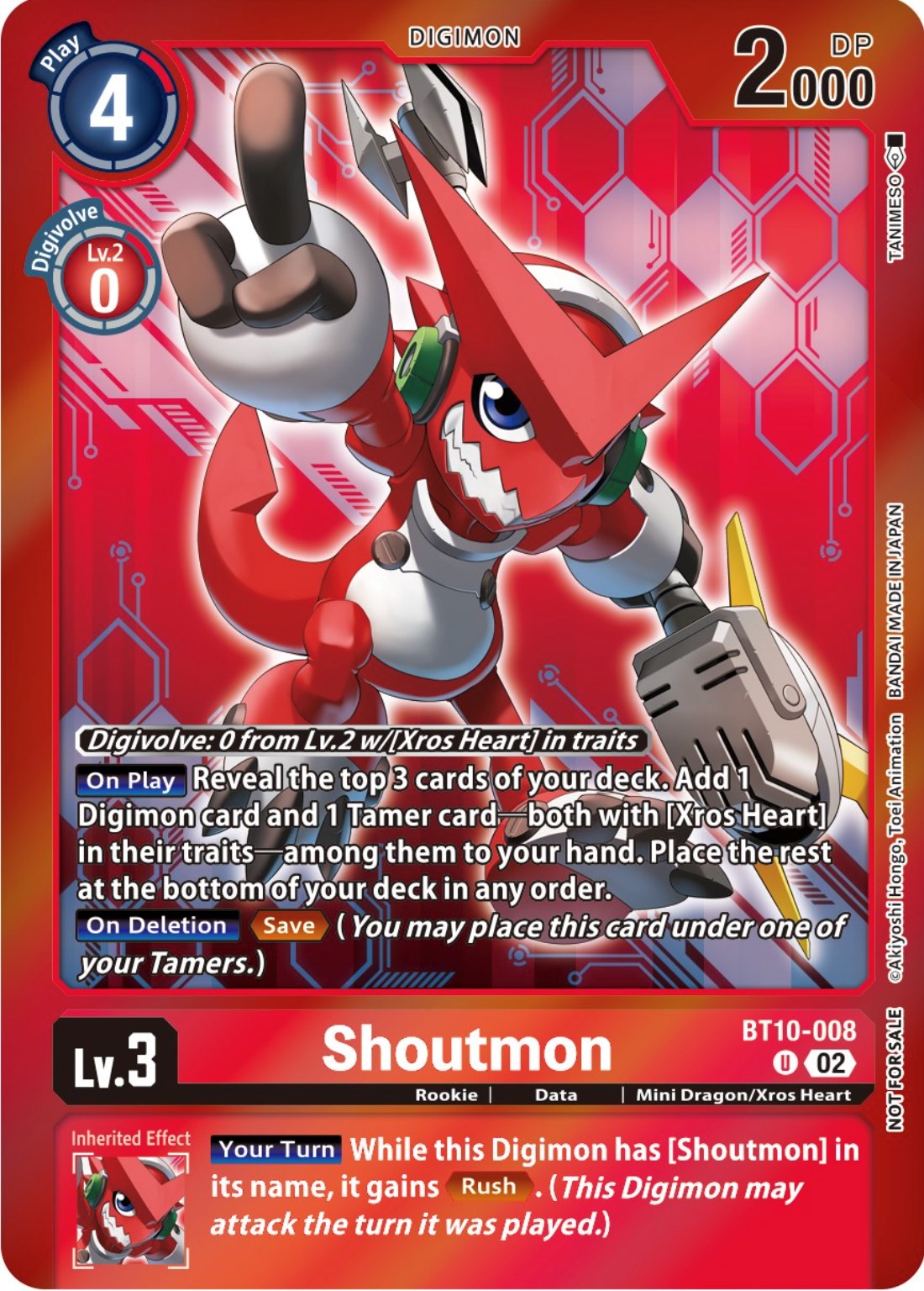 Shoutmon (Event Pack 5) [BT10-008] [Xros Encounter] Foil