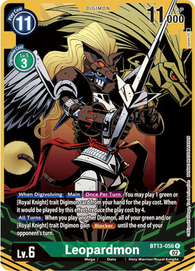 Leopardmon (Alternate Art) [BT13-056] [Versus Royal Knights] Foil