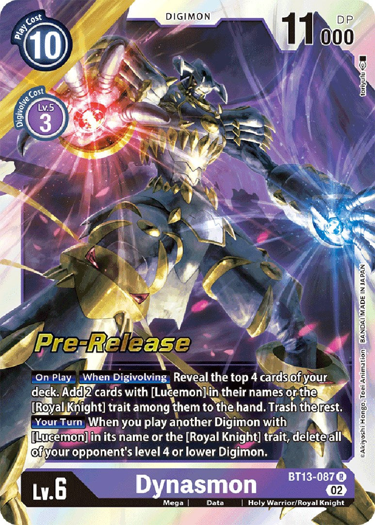 Dynasmon [BT13-087] [Versus Royal Knights Pre-Release Cards] Foil