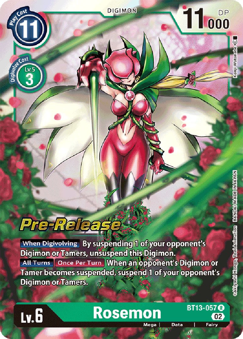 Rosemon [BT13-057] [Versus Royal Knights Pre-Release Cards] Foil