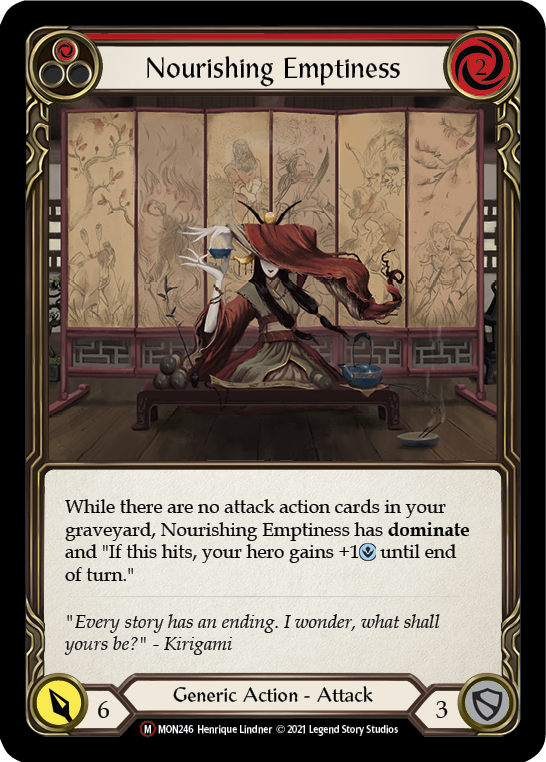 Nourishing Emptiness (Rainbow Foil) [U-MON246-RF] Unlimited Rainbow Foil - Duel Kingdom