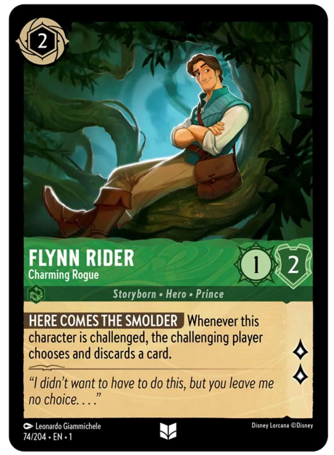 Flynn Rider - Charming Rogue 74/204 (The First Chapter) Cold Foil