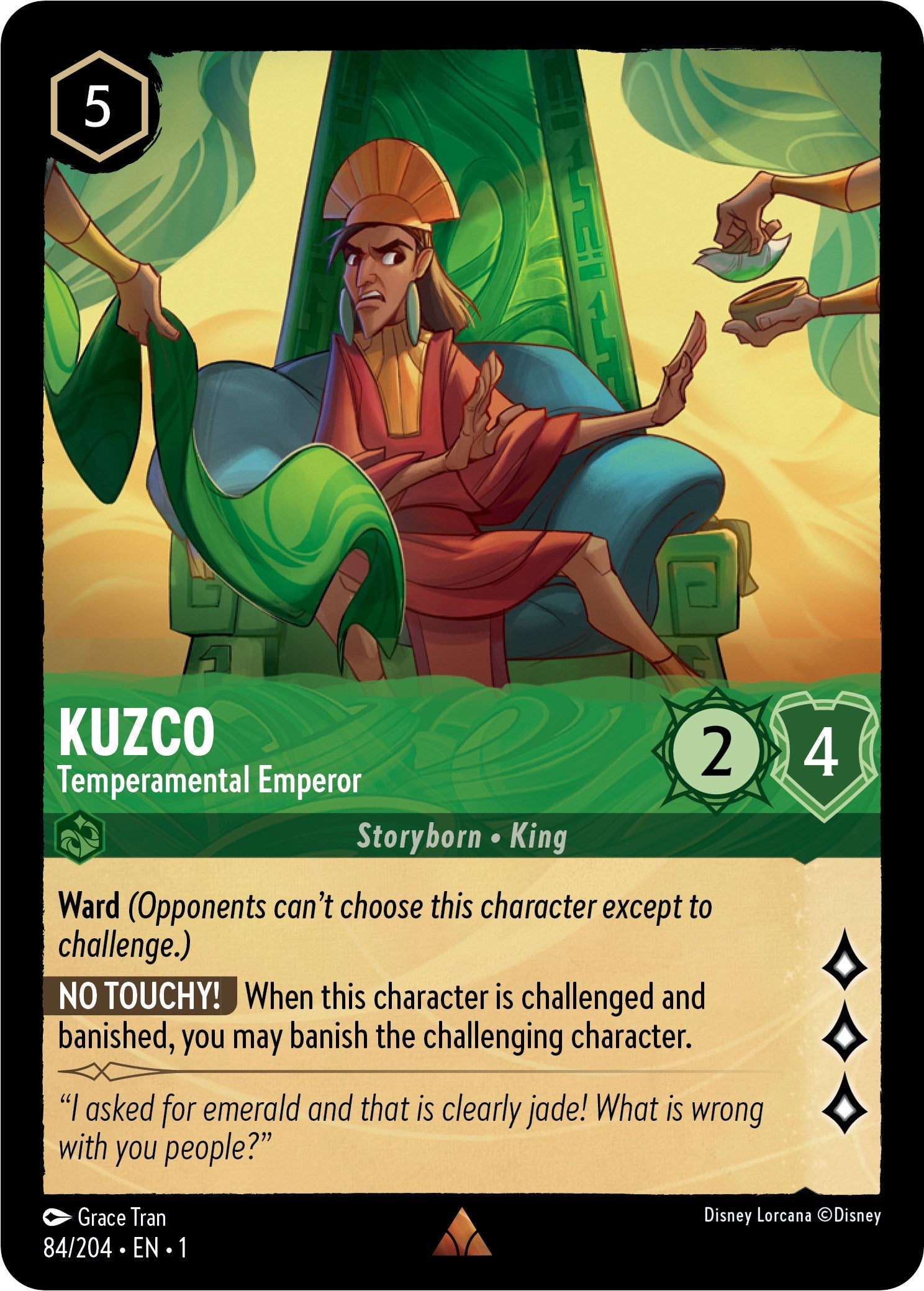 Kuzco - Temperamental Emperor 84/204 (The First Chapter) Cold Foil