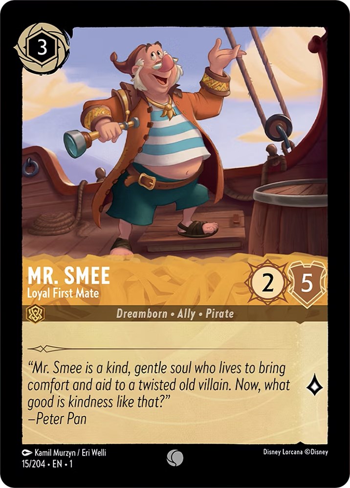 Mr. Smee - Loyal First Mate 15/204 (The First Chapter) Cold Foil