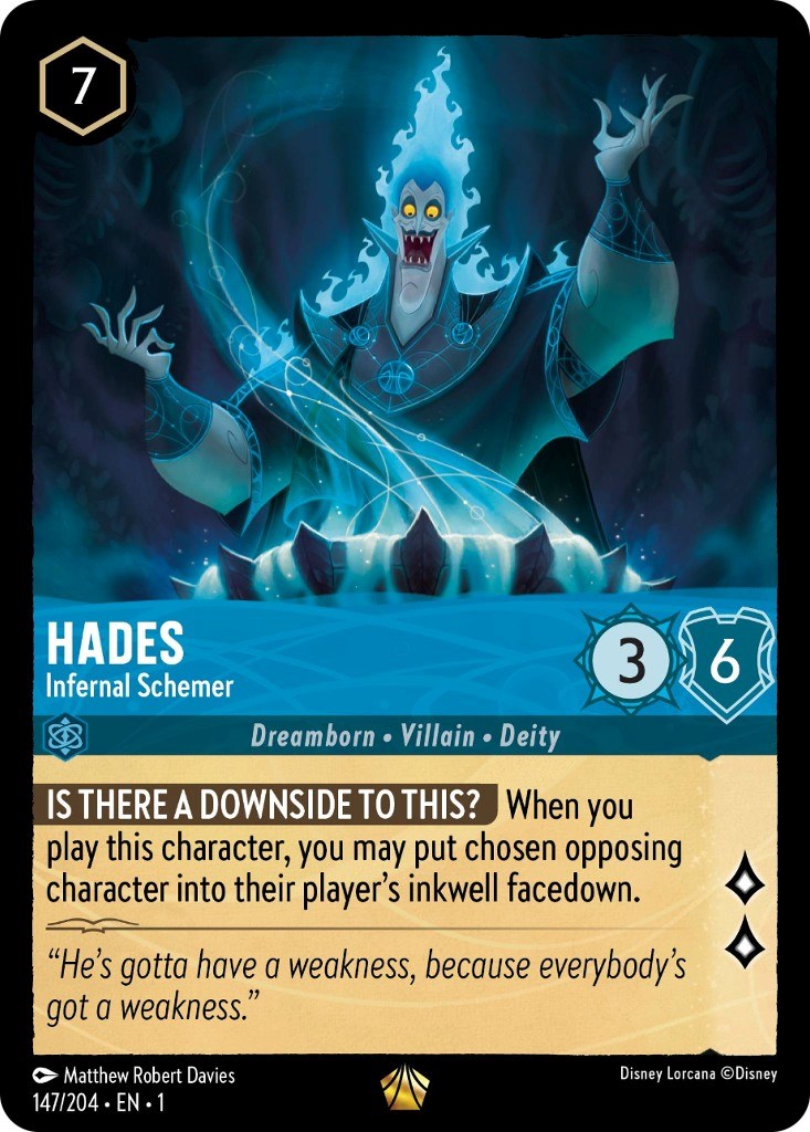 Hades - Infernal Schemer 147/204 (The First Chapter) Cold Foil