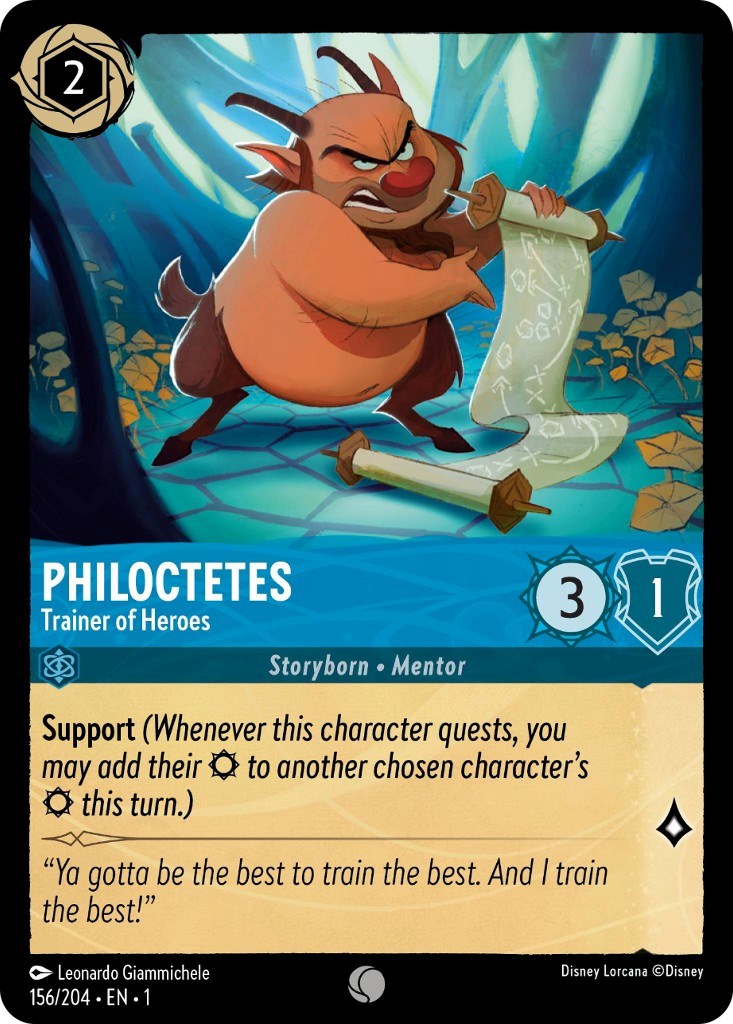 Philoctetes - Trainer of Heroes 156/204 (The First Chapter) Cold Foil