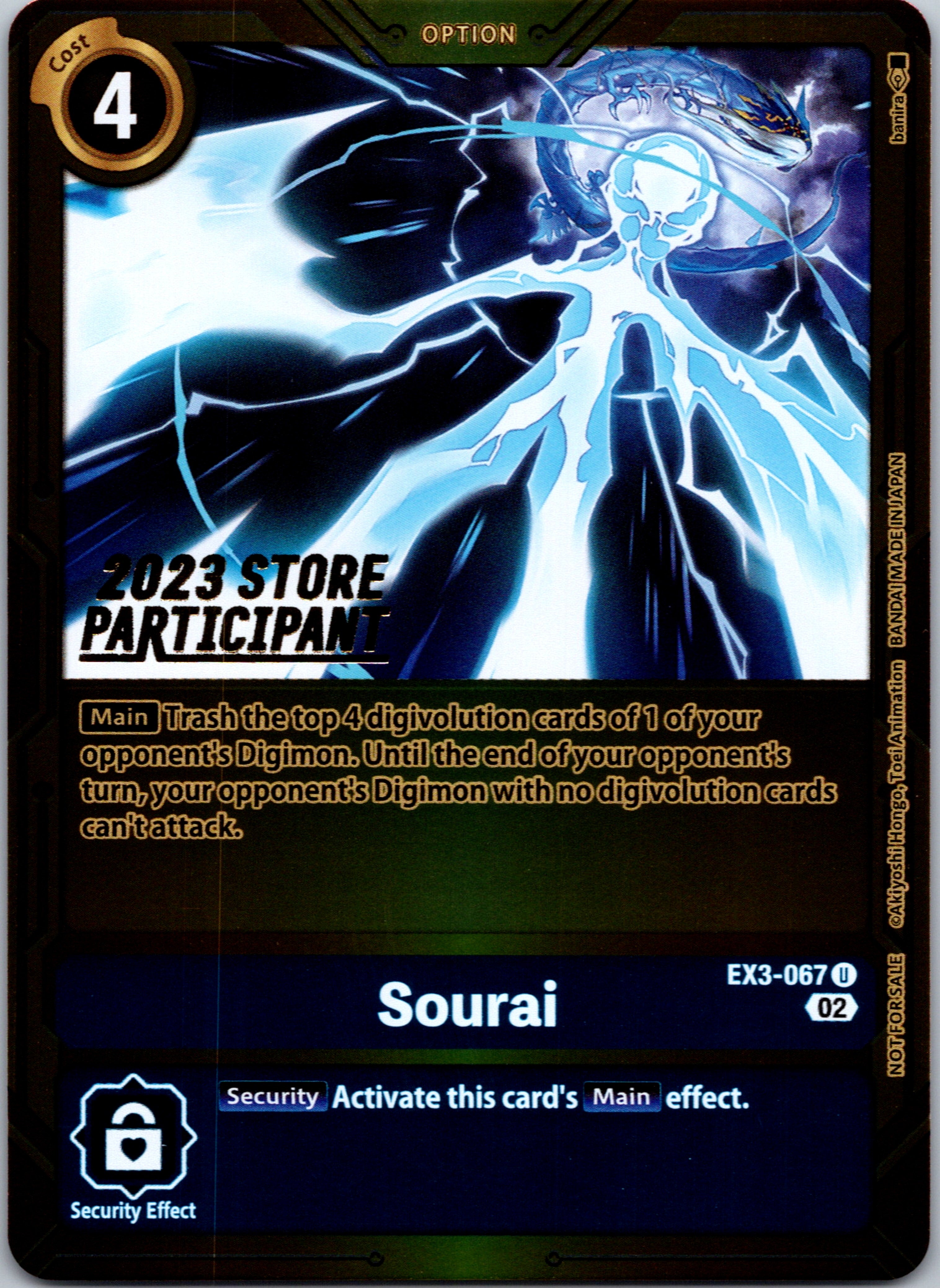 Sourai (2023 Store Participant) [EX3-067] [Draconic Roar] Foil