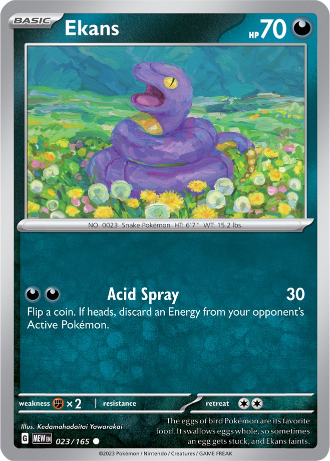 Ekans (23/165) [Scarlet & Violet:  151] Reverse Holofoil