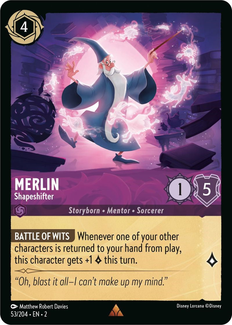 Merlin - Shapeshifter 53/204 (Rise of the Floodborn) Cold Foil