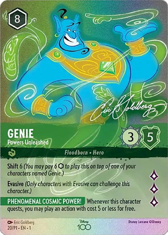 Genie - Powers Unleashed (Alternate Art) 020 (Disney100 Promos) Holofoil