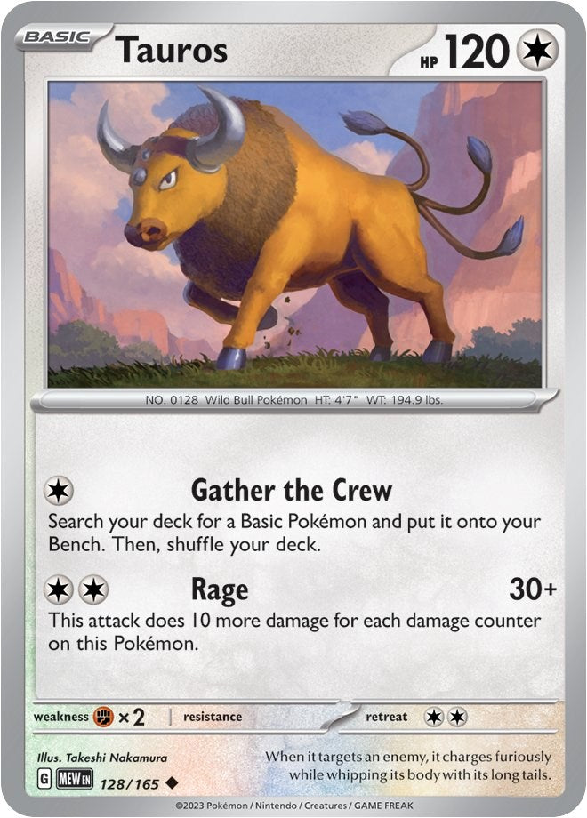 Tauros (128/165) [Scarlet & Violet:  151]