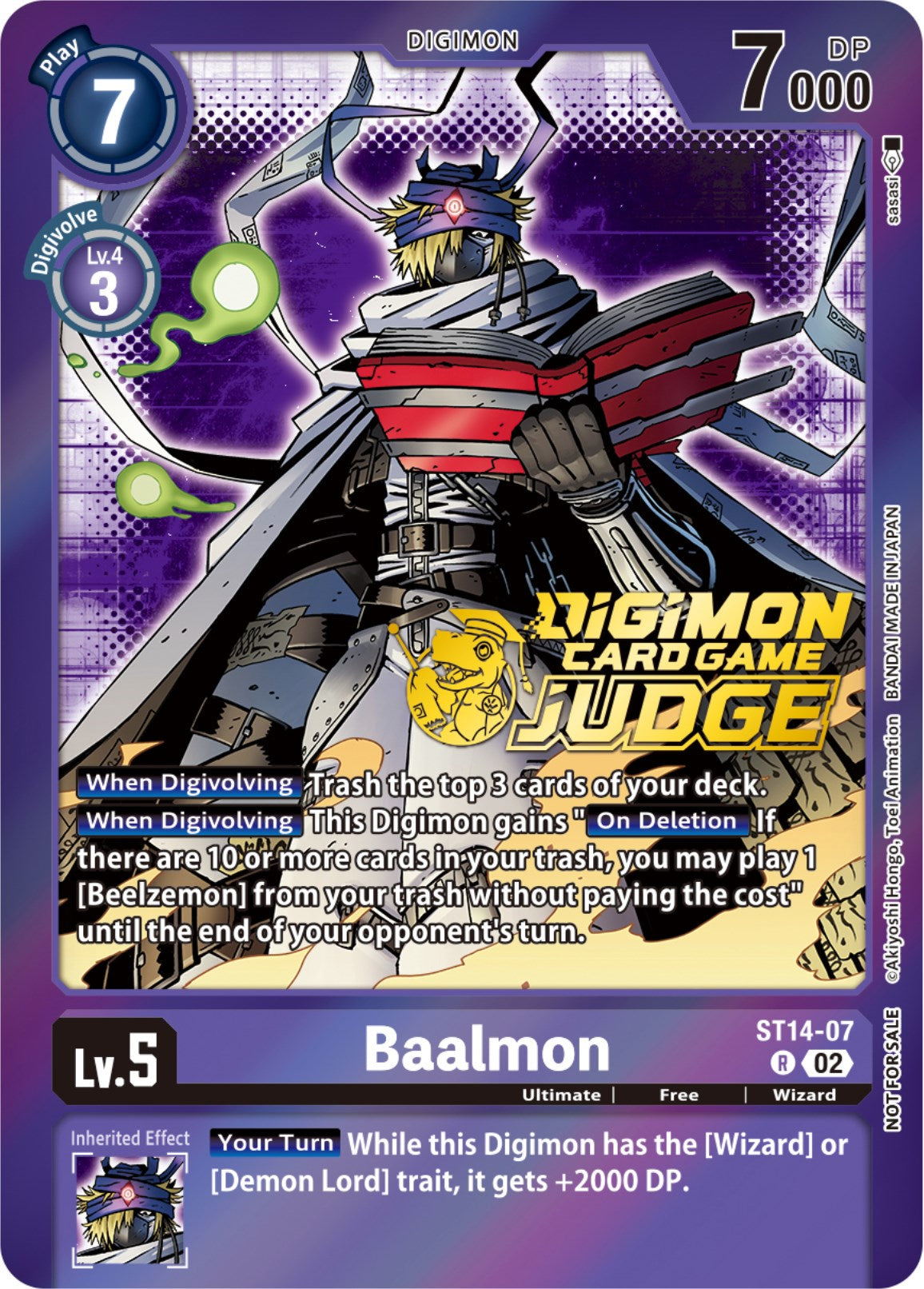 Baalmon - ST14-07 (Judge Pack 4) [ST14-07] [Starter Deck 14: Beelzemon Advanced Deck Set] Foil