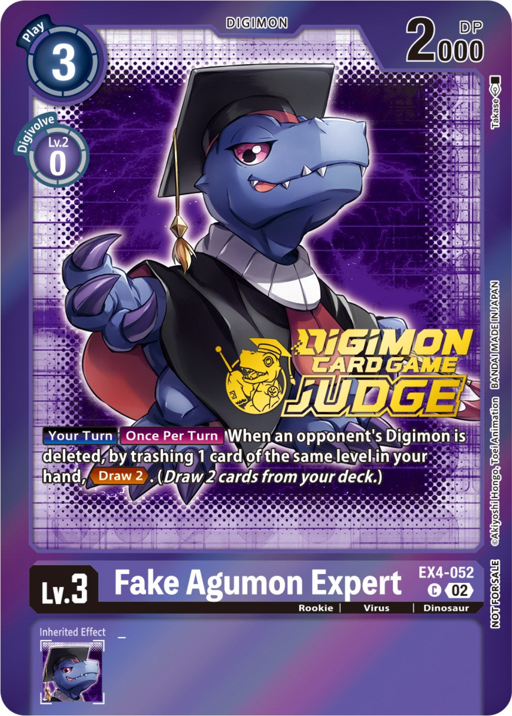 Fake Agumon Expert - EX4-052 (Judge Pack 4) [EX4-052] [Alternative Being Booster] Foil