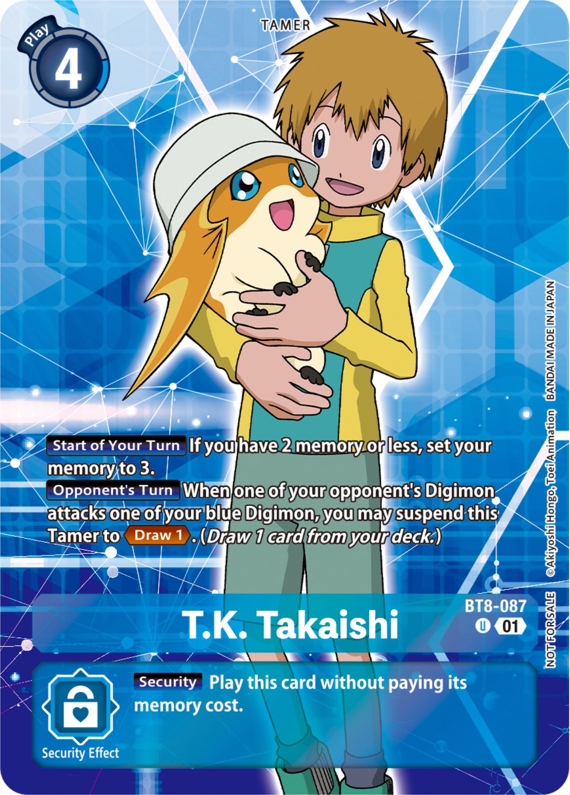 T.K. Takaishi (Tamer Party Pack -The Beginning-) [BT8-087] [New Awakening] Foil