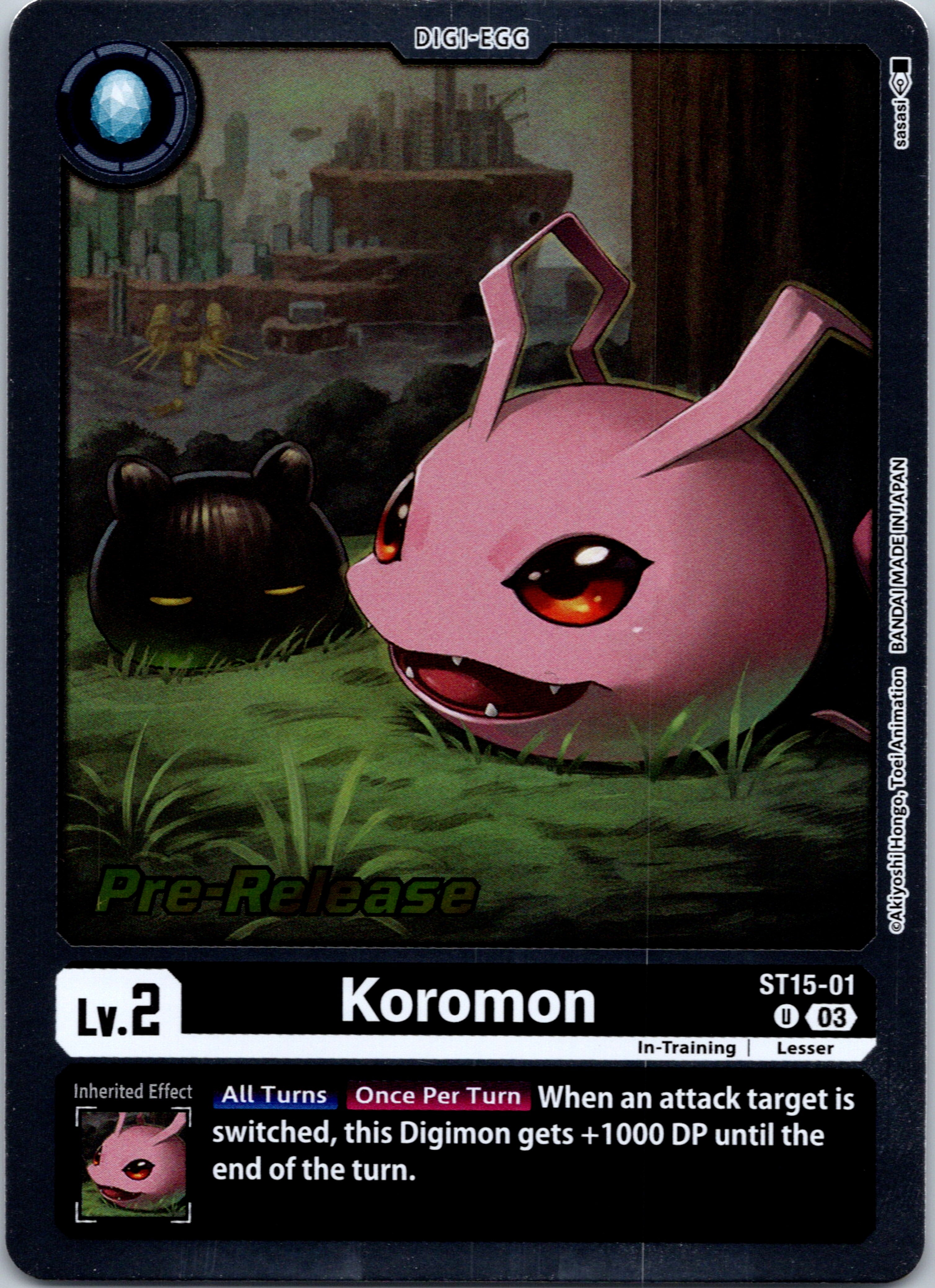 Koromon [ST15-01] [Starter Deck 15: Dragon of Courage Pre-Release Cards] Foil