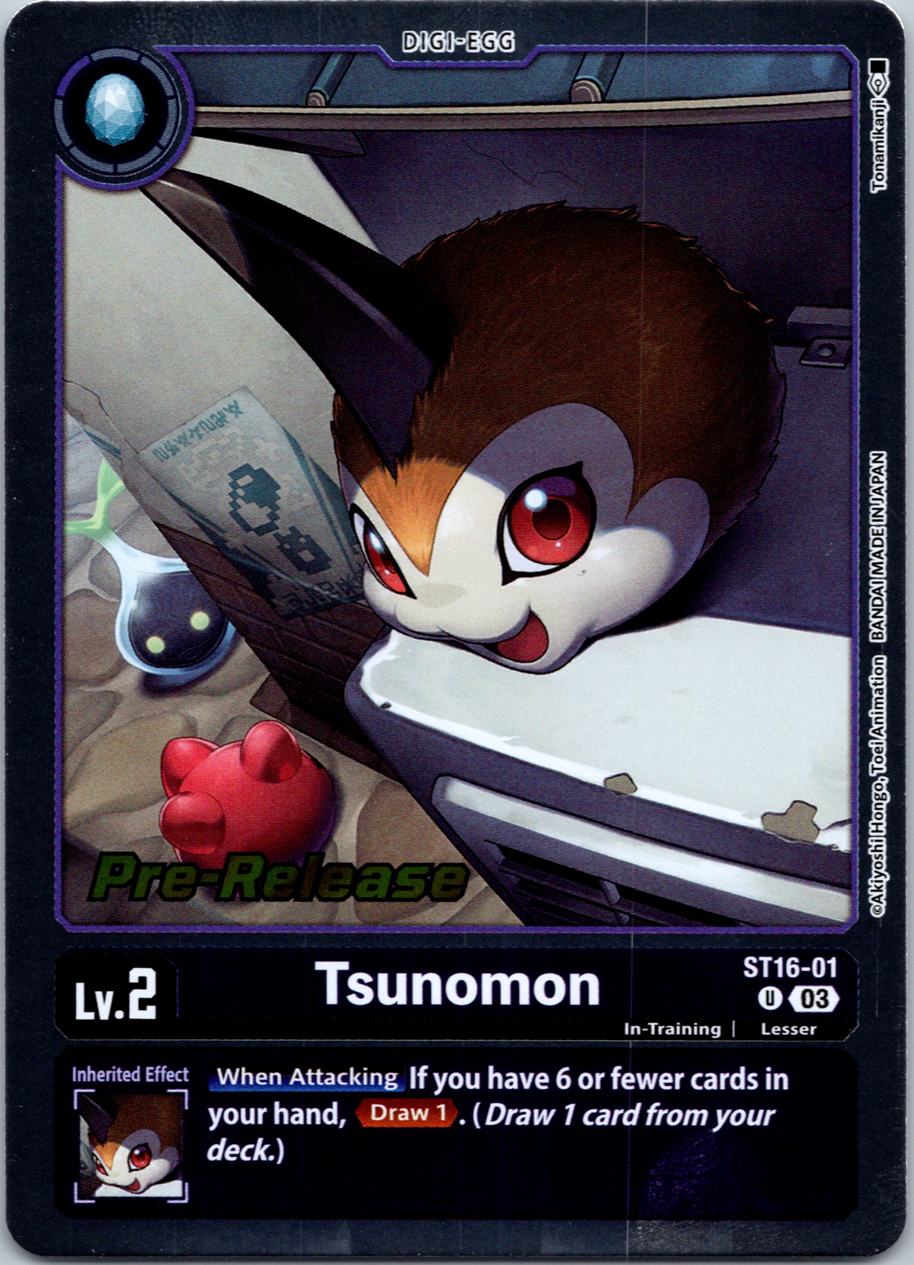 Tsunomon [ST16-01] [Starter Deck 16: Wolf of Friendship Pre-Release Cards] Foil