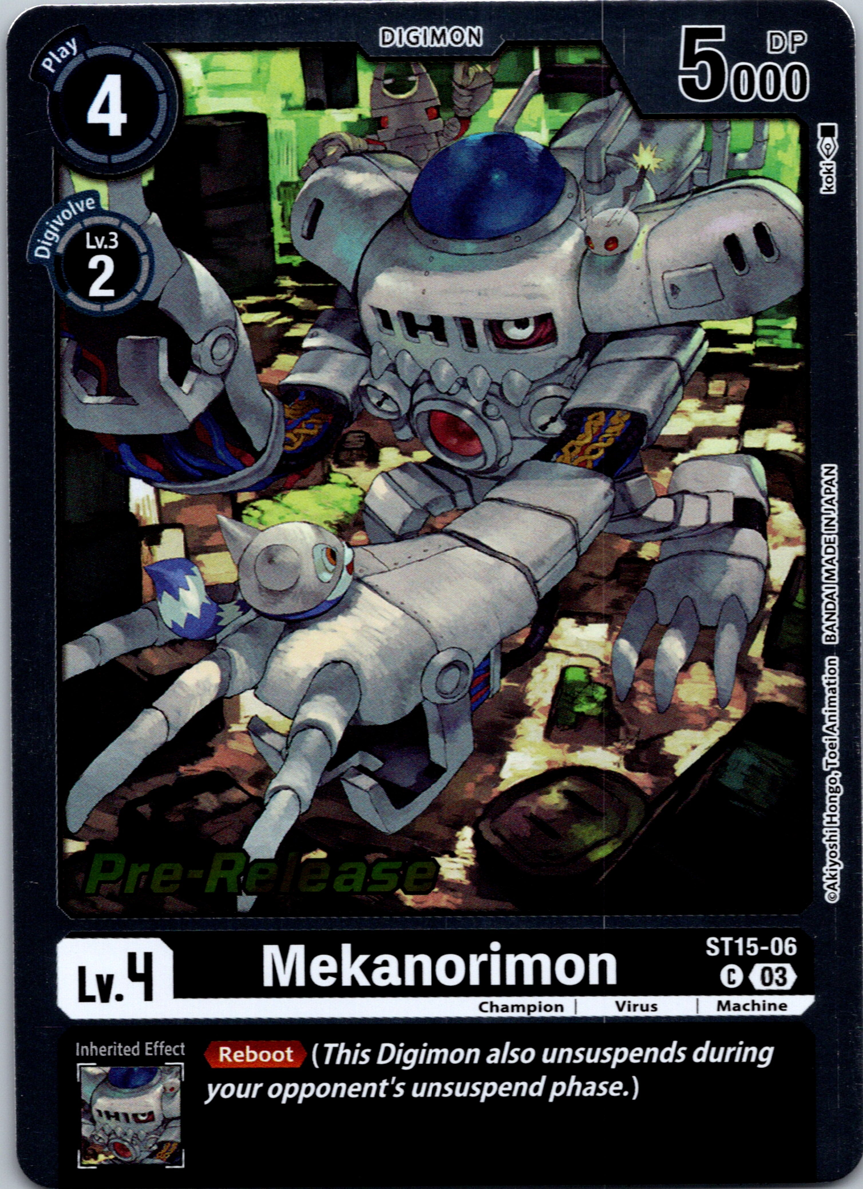 Mekanorimon [ST15-06] [Starter Deck 15: Dragon of Courage Pre-Release Cards] Foil