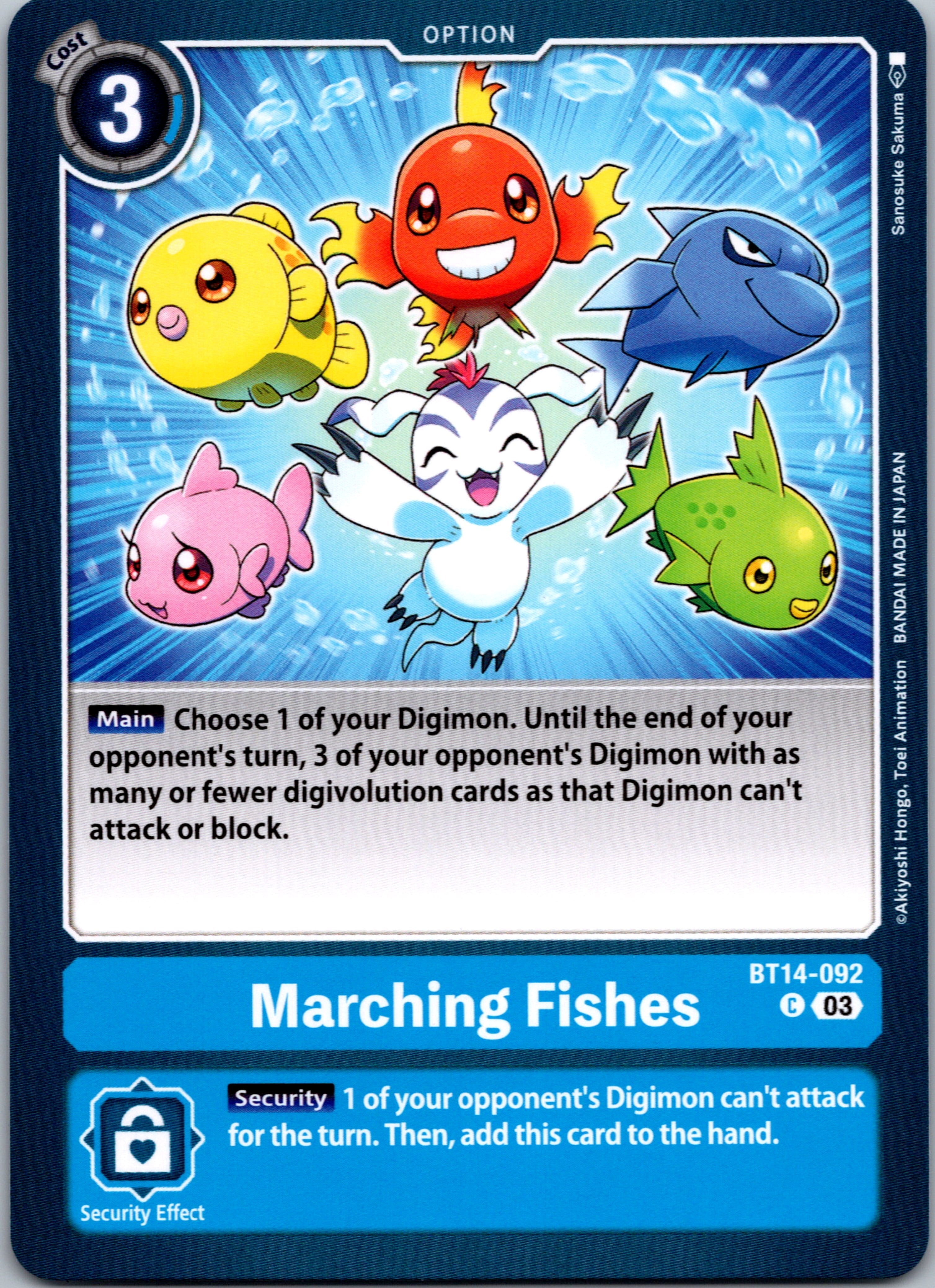 Marching Fishes [BT14-092] [Blast Ace] Normal