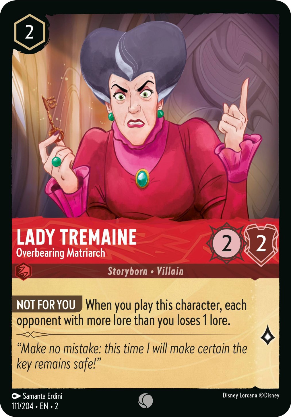 Lady Tremaine - Overbearing Matriarch 111/204 (Rise of the Floodborn) Cold Foil