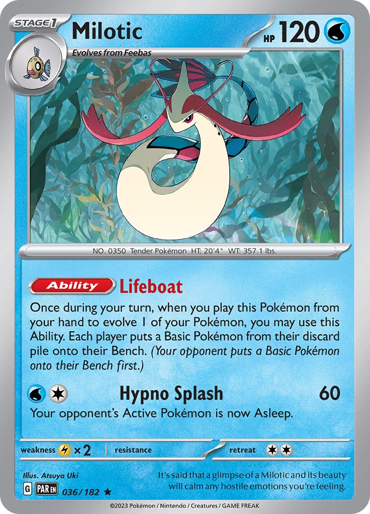 Milotic (036/182) - [Scarlet & Violet: Paradox Rift] Reverse Holofoil