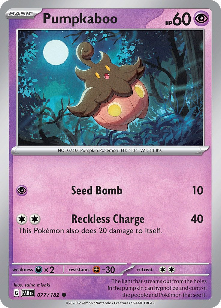 Pumpkaboo (77/182) - [Scarlet & Violet: Paradox Rift]