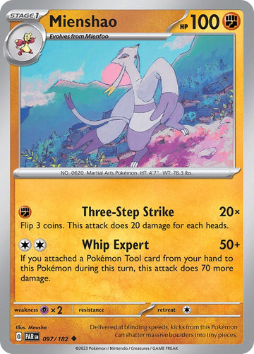 Mienshao (097/182) - [Scarlet & Violet: Paradox Rift]