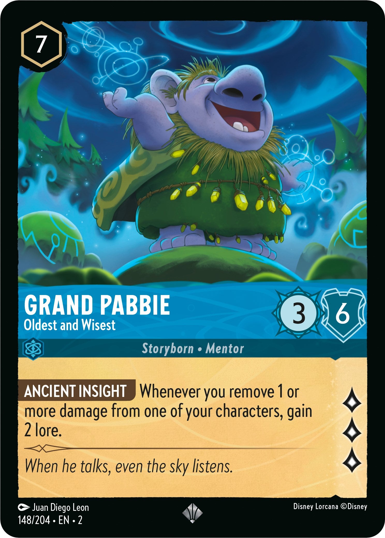 Grand Pabbie - Oldest and Wisest 148/204 (Rise of the Floodborn) Cold Foil