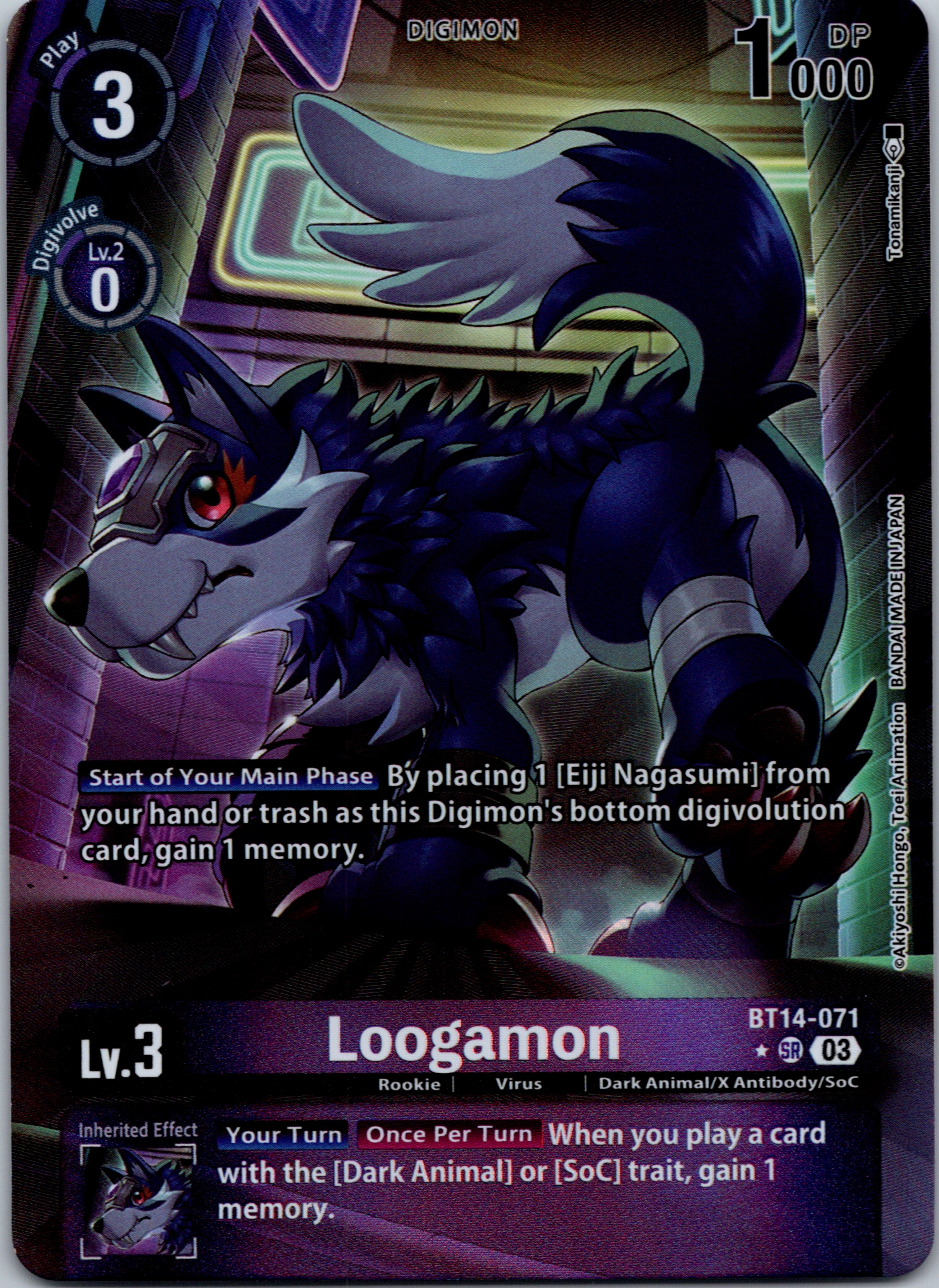 Loogamon (Alternate Art) [BT14-071] [Blast Ace] Foil