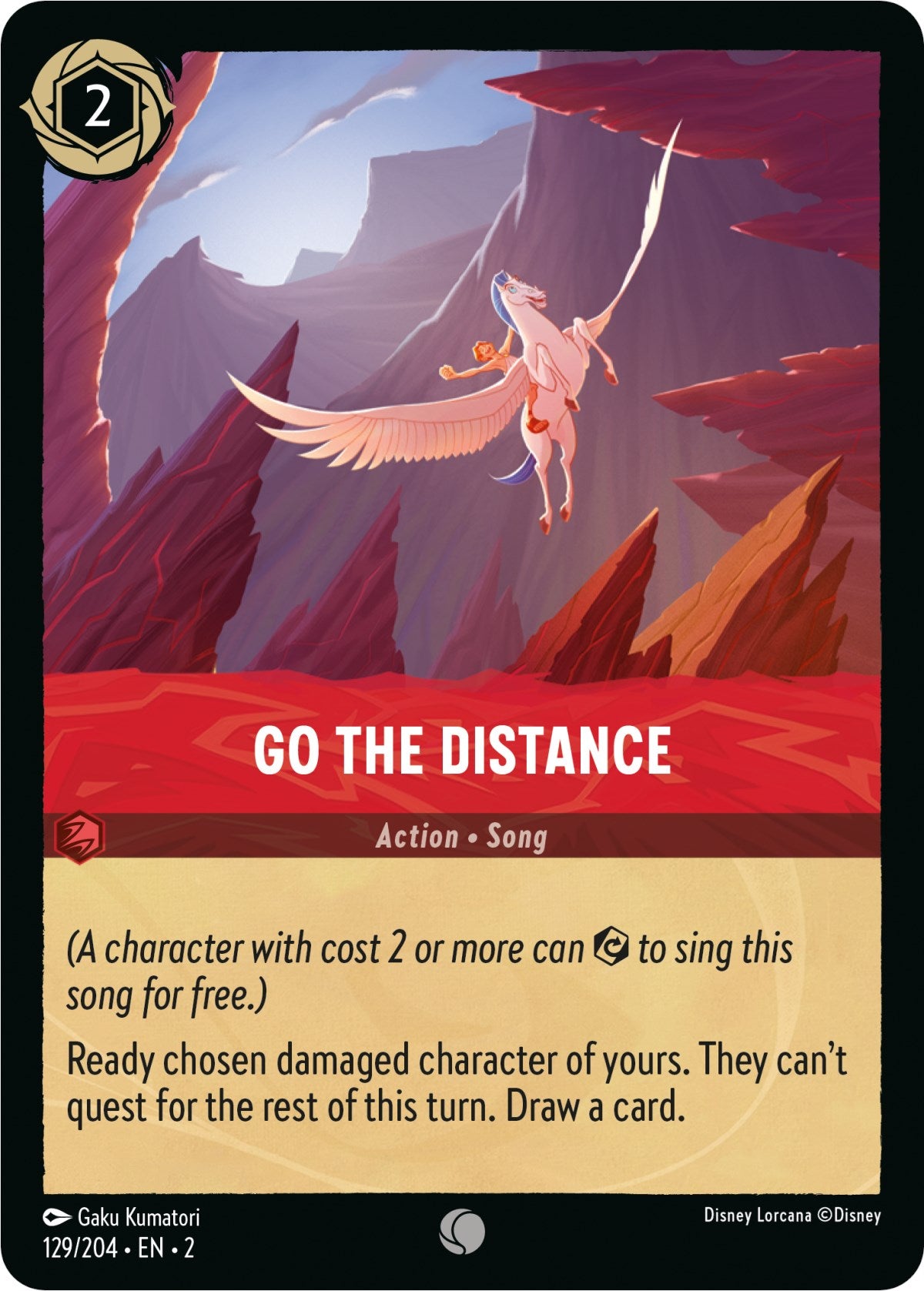 Go the Distance 129/204 (Rise of the Floodborn) Cold Foil