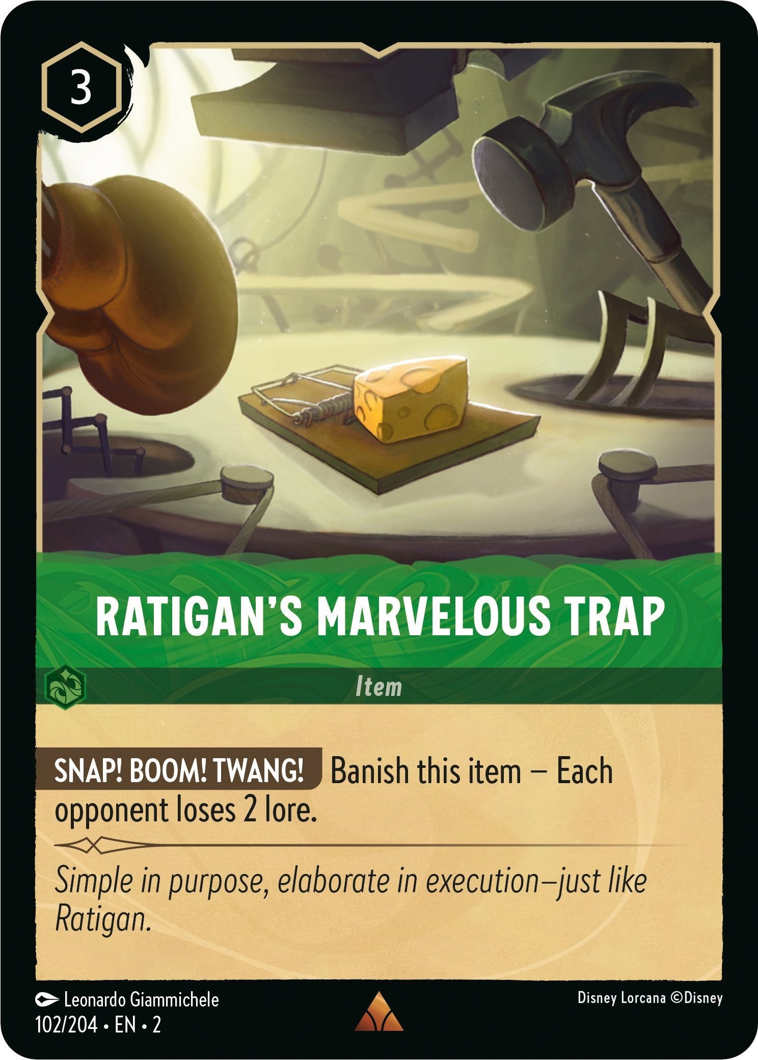 Ratigan's Marvelous Trap 102/204 (Rise of the Floodborn) Cold Foil