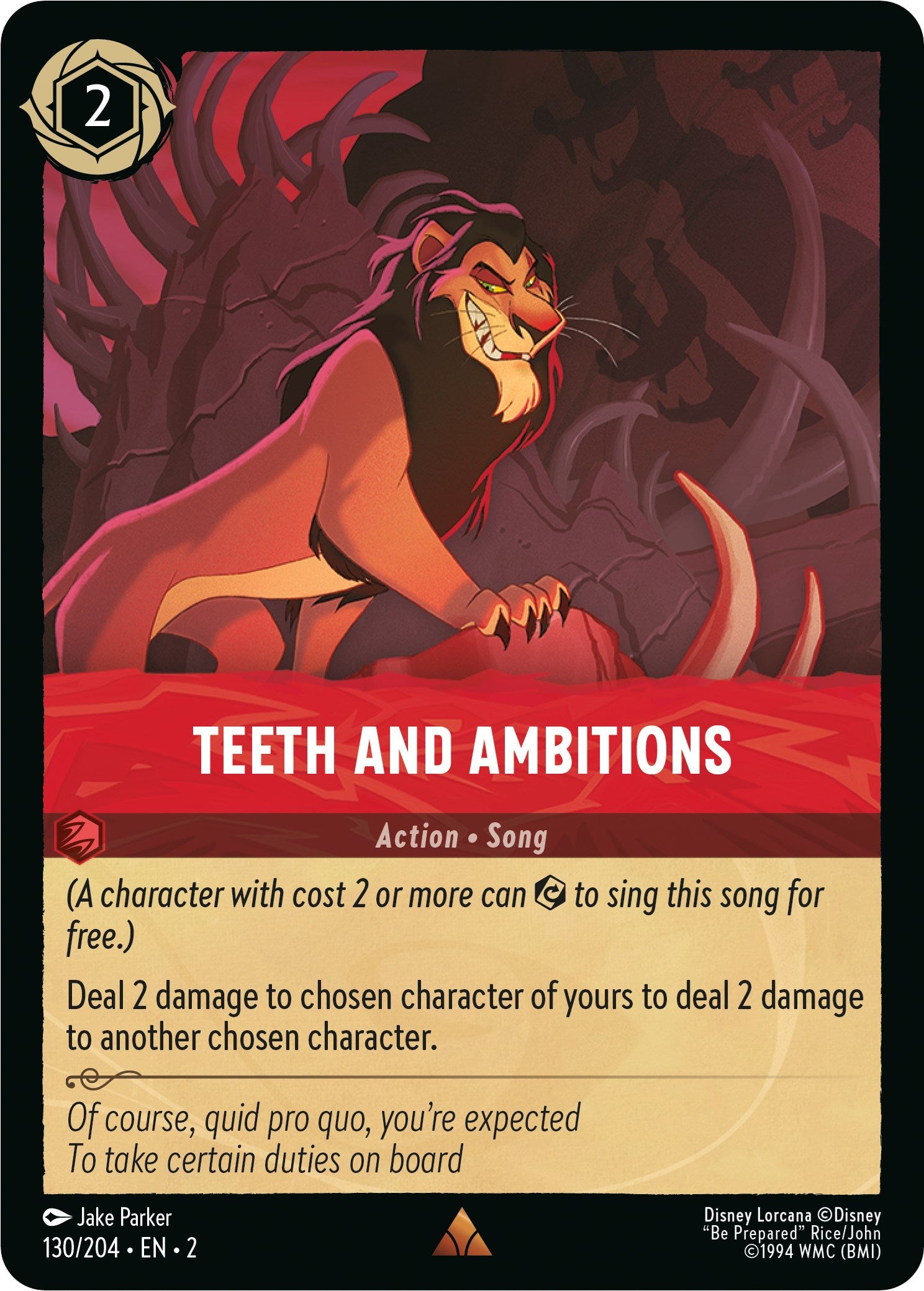 Teeth and Ambitions 130/204 (Rise of the Floodborn) Cold Foil