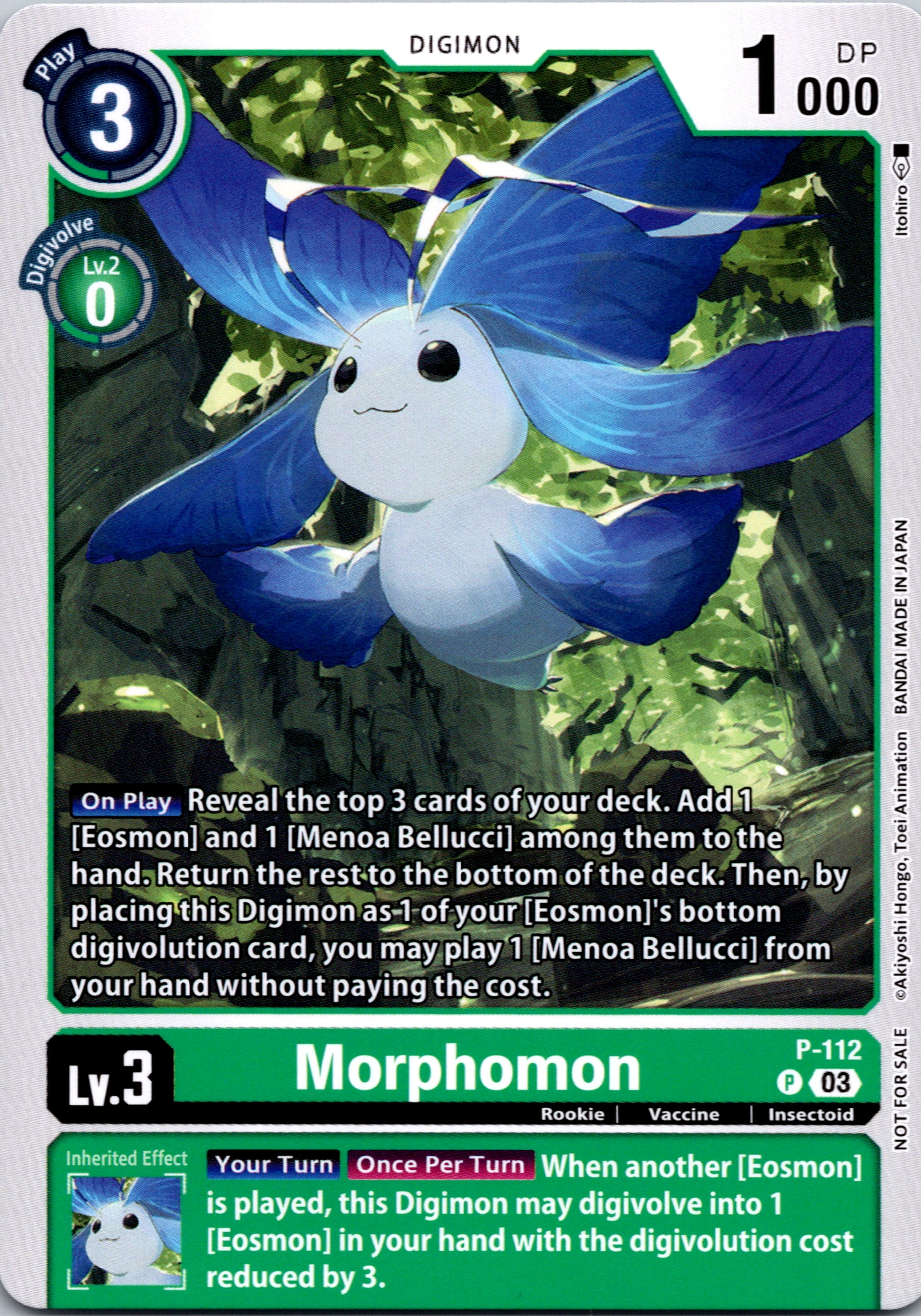 Morphomon - P-112 (3rd Anniversary Survey Pack) [P-112] [Digimon Promotion Cards] Normal