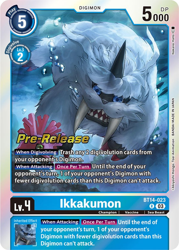 Ikkakumon [BT14-023] [Blast Ace Pre-Release Cards] Foil