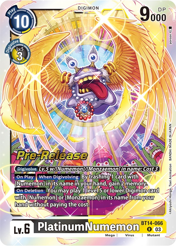 PlatinumNumemon [BT14-066] [Blast Ace Pre-Release Cards] Foil