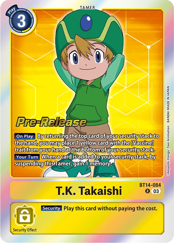 T.K. Takaishi [BT14-084] [Blast Ace Pre-Release Cards] Foil