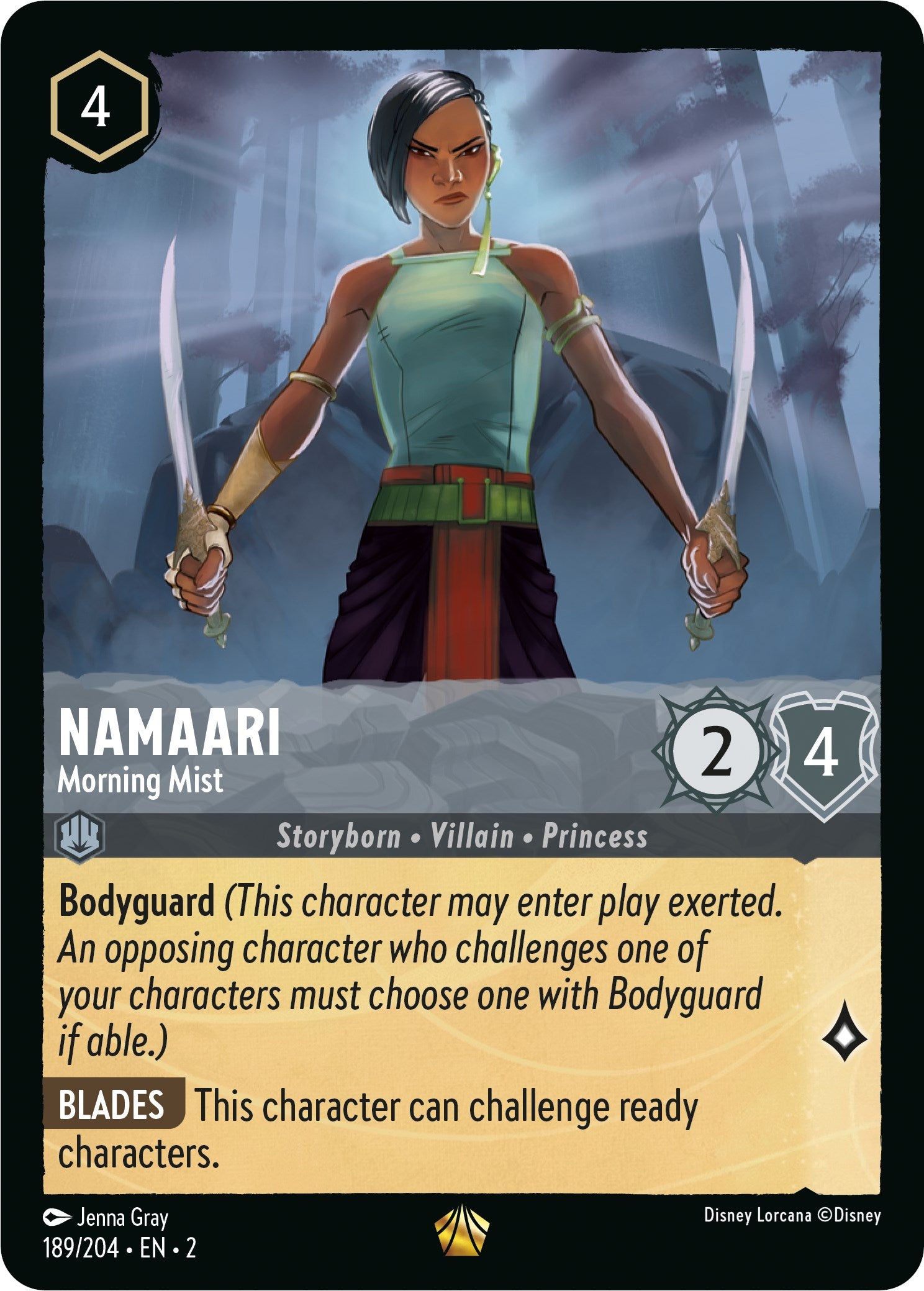 Namaari - Morning Mist 189/204 (Rise of the Floodborn) Cold Foil