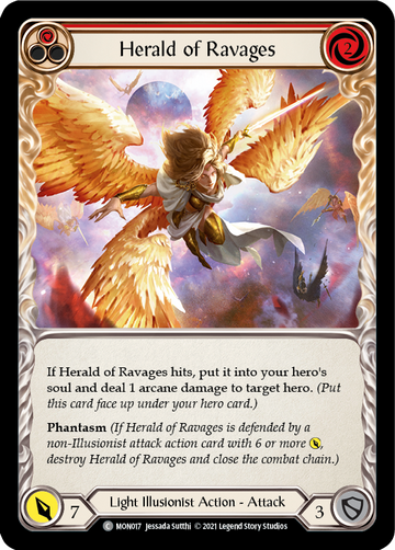 Herald of Ravages (Red) [MON017] 1st Edition Normal - Duel Kingdom