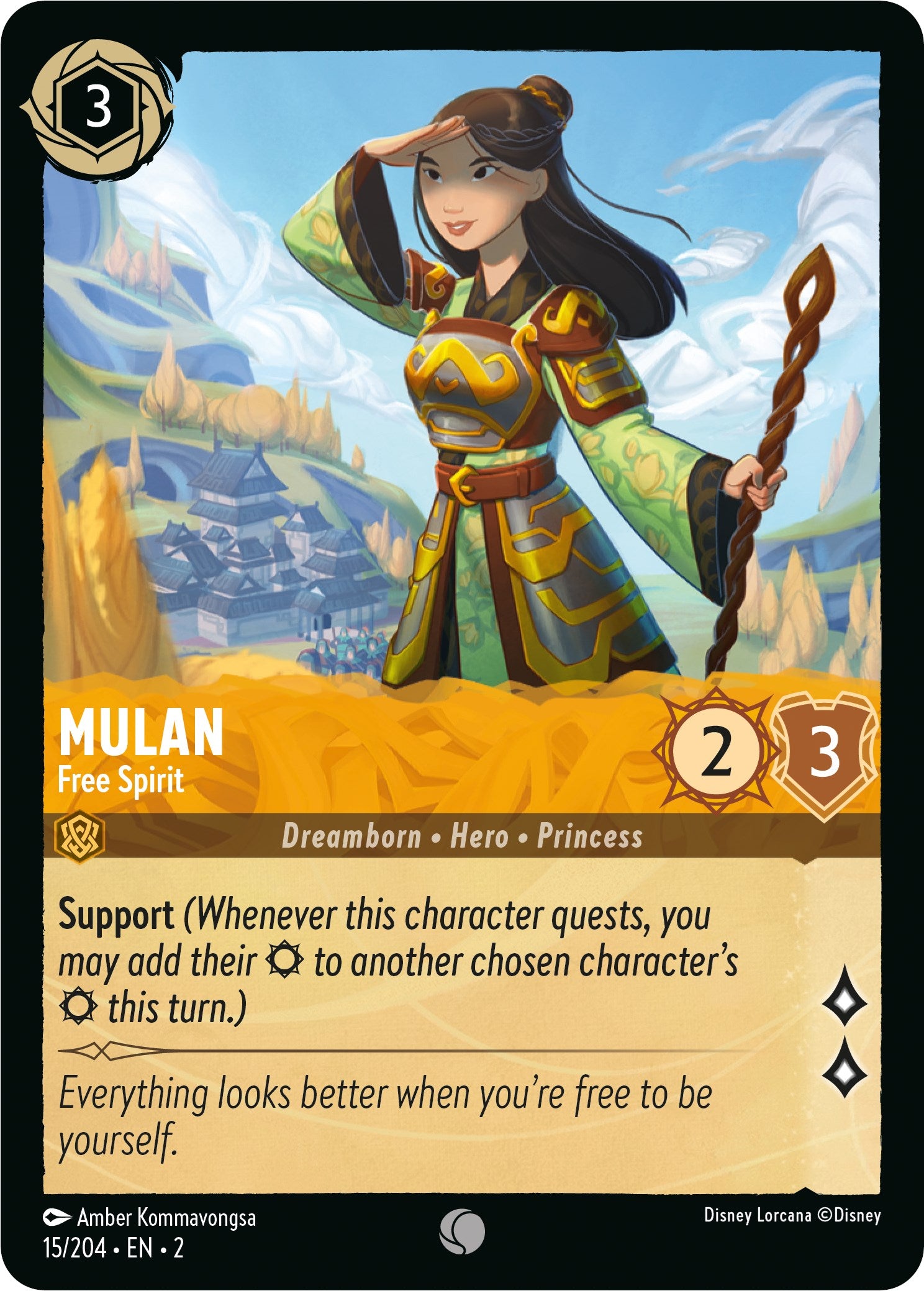 Mulan - Free Spirit 15/204 (Rise of the Floodborn)