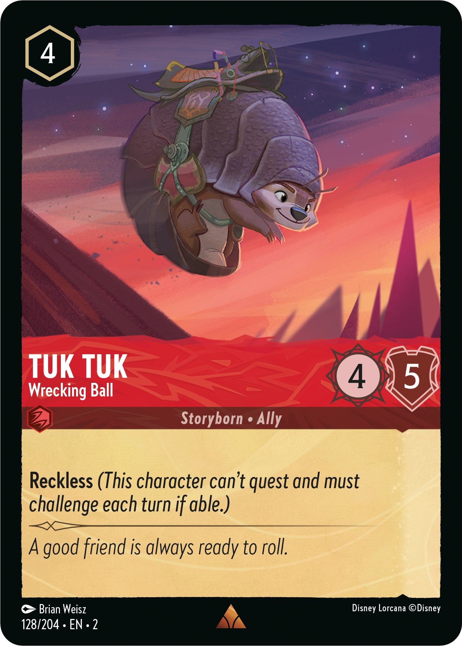 Tuk Tuk - Wrecking Ball 128/204 (Rise of the Floodborn) Cold Foil