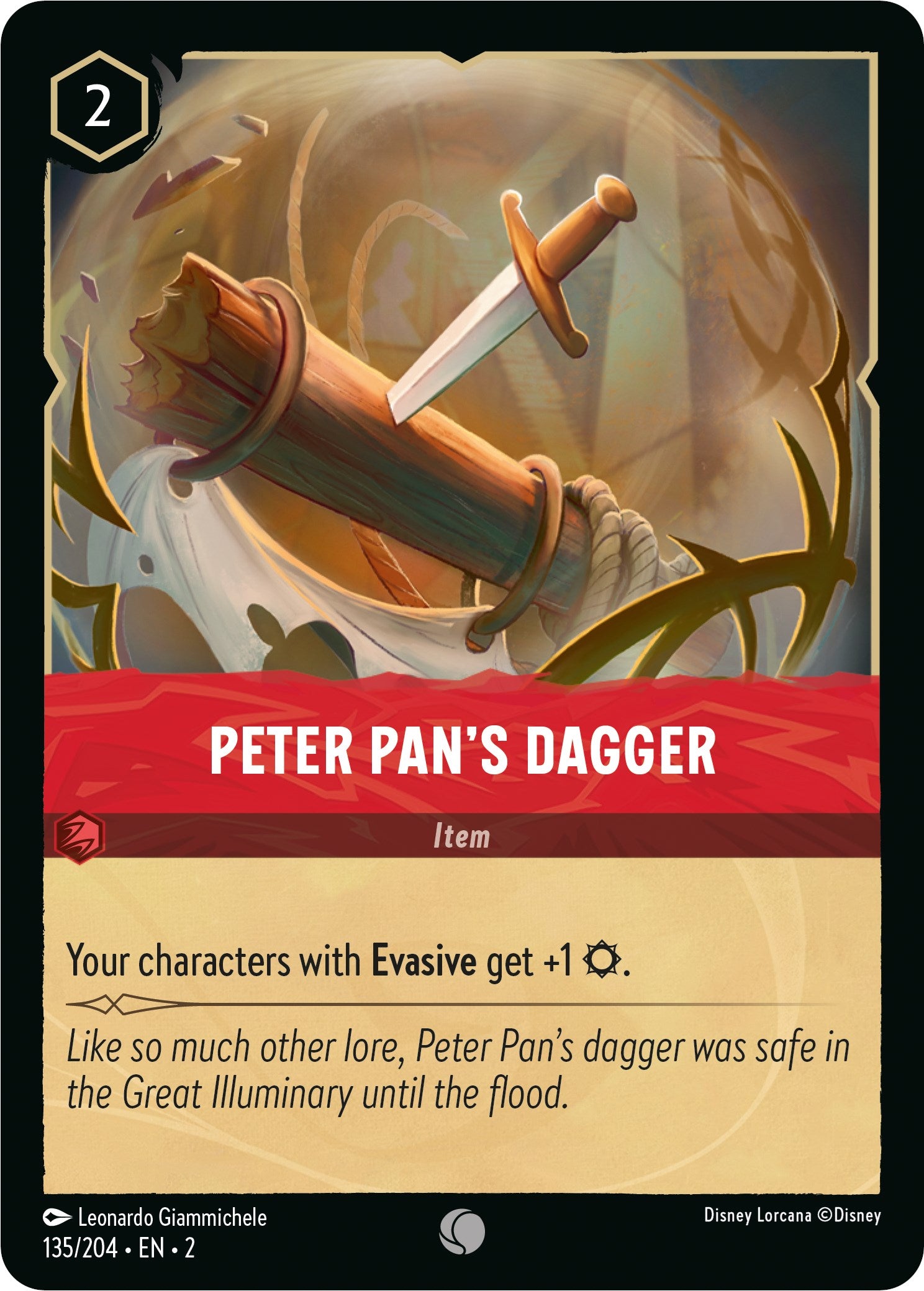 Peter Pan's Dagger 135/204 (Rise of the Floodborn)