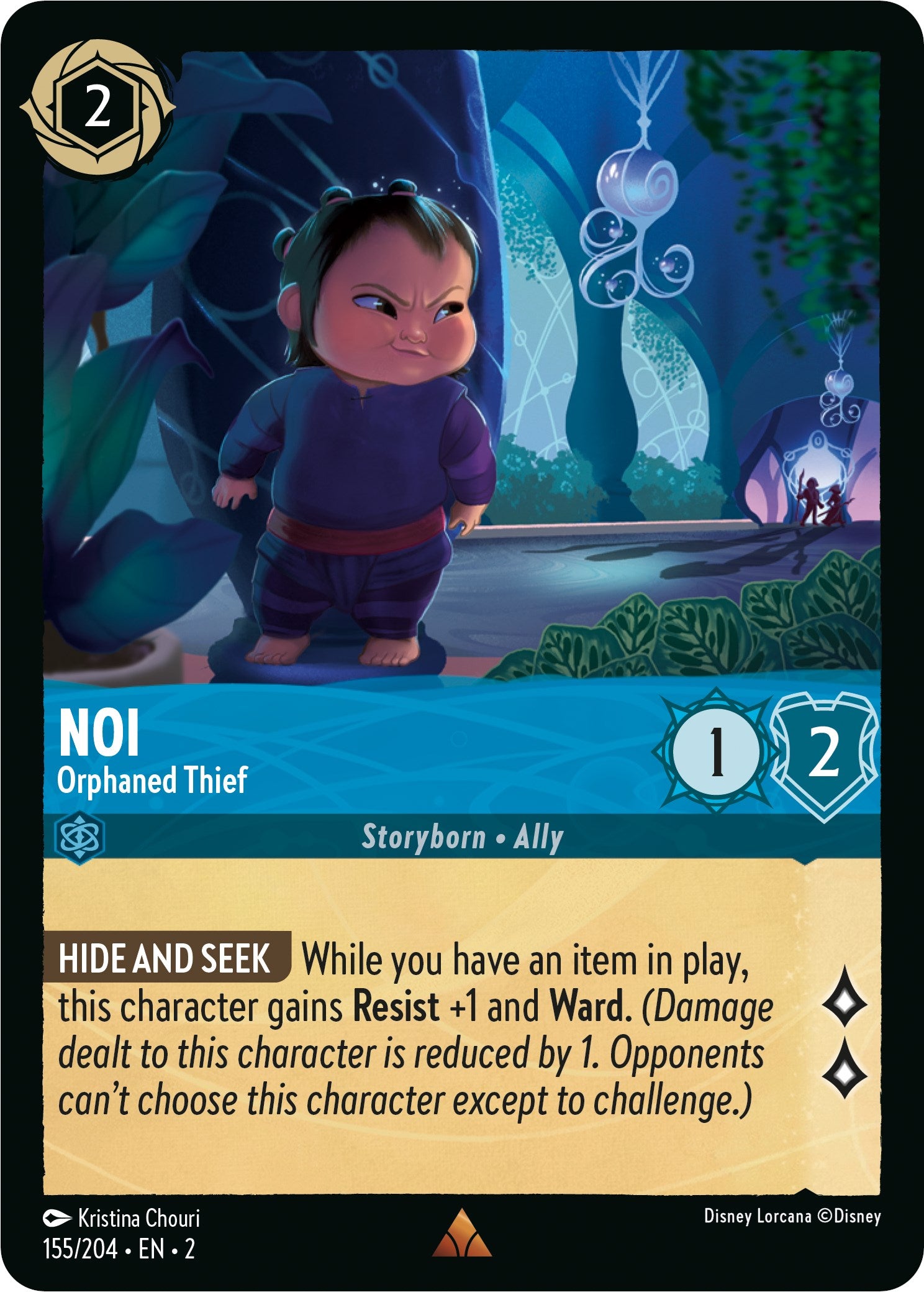 Noi - Orphaned Thief 155/204 (Rise of the Floodborn) Cold Foil