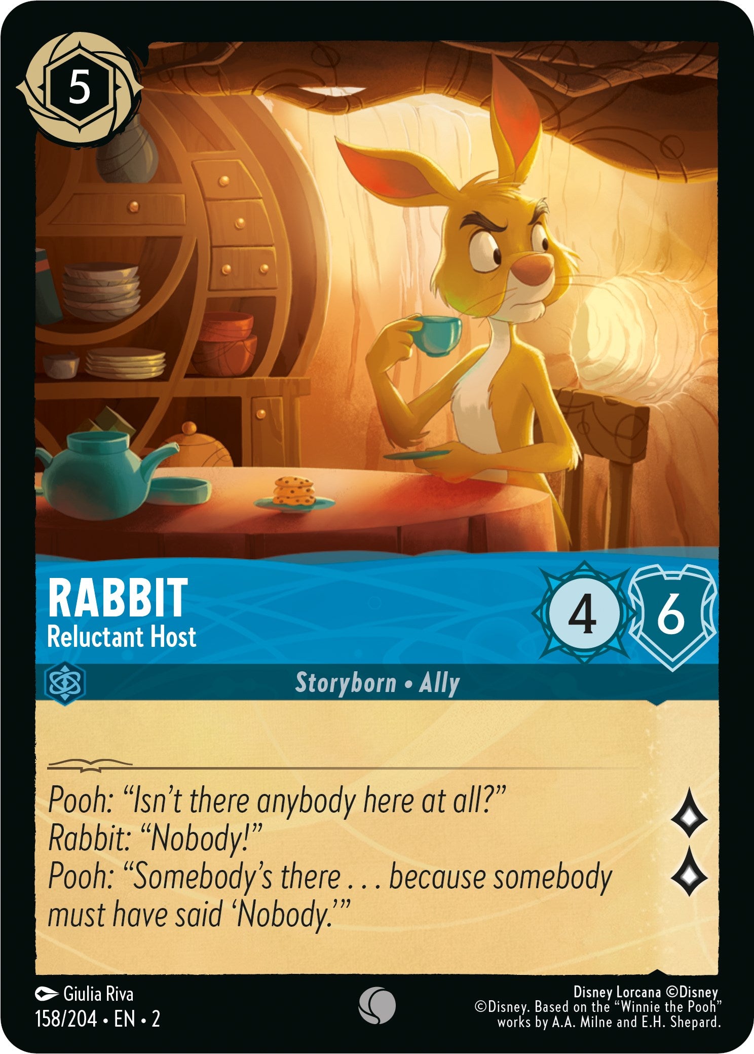 Rabbit - Reluctant Host 158/204 (Rise of the Floodborn) Cold Foil